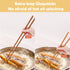 16.5 Inches Wooden Cooking Chopsticks, 2 Pairs Reusable Long Anti-Slip Chopsticks for Noodles, Frying, Hotpot