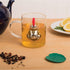 HIC Tea Infuser with Drip Tray, Frog and Lily Pad, 18/8 Stainless Steel, BPA-Free Plastic