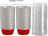 DEAYOU 100 Pack Cupcake Baking Cups, Tart Pie Tin Pan Holder for Pudding, Party, Wedding, Oven Freezer Safe (Red)