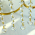 10pcs 20mm Crystal Garland Strands Hanging Glass Chandelier Beads Chains Glass Balls Prisms with Beads Pendants Crystal