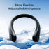 JISULIFE Portable Neck Fan, Hands-Free Bladeless Fan, 5 Speeds, 4000 mAh Battery Operated, Rechargeable, Black