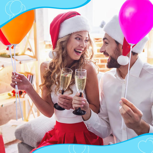 Balloon Sticks - 100Pcs Balloon Stick and Cup Set for Party Wedding