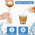 Seeloowy 100 (5 oz) Pcs Plastic Pouches Bulk Clear Juice Bags Squeeze Pouches Plastic Leak Proof Bags with Funnel