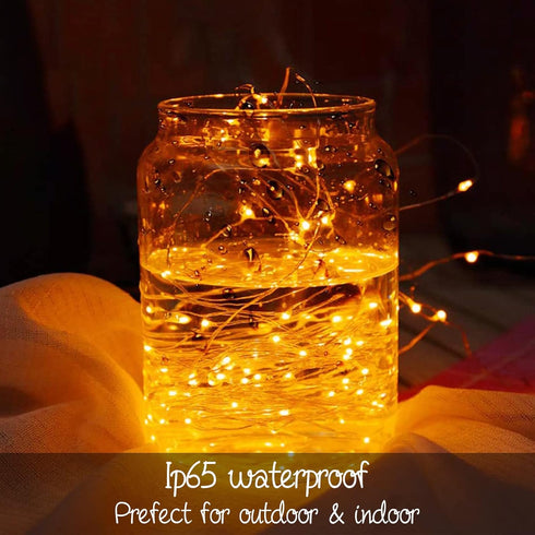 24 Pack 7Ft 20Led Ineximun LED Fairy Lights Battery Operated Warm White Mini String Lights Waterproof Christmas Lights