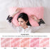 Set 2, (20"x26", Faux Fur Fluffy Fuzzy Plush Pink Pillow Case of Soft Decorative Pillow Covers for Bed, Bedroom, Living
