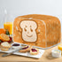 Cartoon Toaster Design 4 Slice Cover, Decorative Small Kitchen Appliance Dust and Fingerprint Protection