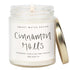 Sweet Water Decor Cinnamon Roll Candle - Fall Scented Soy Candle with 40 Hours Burn Time - 9Oz Gold Lid Clear Jar