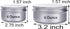 6 Ounce Aluminum Cans, 180 mL Screw Lid Metal Storage Tins for Spices, Candies, 6 Pcs