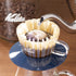 Carita WDG-155#05065 Wave Series Glass Coffee Dripper, Smoky Blue, for 1-2 People