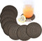 KindGa Coasters for Drinks – Absorbent Rubber Brown Coasters Set of 8, Large Silicone Drink Coaster for Protection.