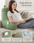 Blissful Diary Reading Pillow, Large Backrest Pillow with Shredded Memory Foam for Adult & Children, Designed for Bed