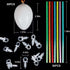 30 8 Easter Eggs Pcs White Plastic Eggs Fake Eggs for Crafts Hanging Plastic Hunts Basket Fillers DIY Painting