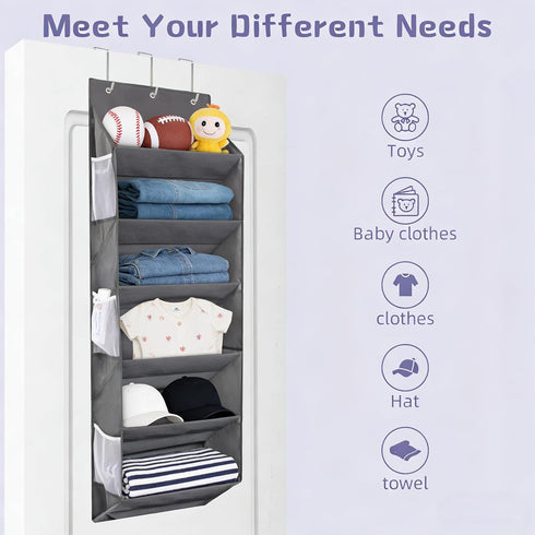 12 6 6 50lbs Closet, (1 Pack) Over the Door Shoe Rack Organizer Hanging Storage for Pairs of Shoes, Mesh Pockets + Deep