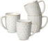 MALACASA LYDIA Coffee Mugs, 16 OZ Ceramic Mugs Set of 4 with