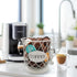 Coffee Pods Storage Basket for 35 K Cup Organizer, Decorative Holder for Coffee Bar Countertop - White.