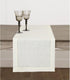 Solino Home Ivory Linen Table Runner - 108 Inches Long - 100% Pure Linen Classic Hemstitch - Machine Washable