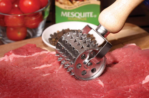 Style Asia Jim Beam JB0150 Vintage Style Rolling Meat Tenderizer, Silver