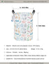 ONOEV Round Waterproof Laundry Basket,Gift Basket,Suitable for Children's Room and Toy Storage(Musical instrument)