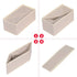 DIOMMELL 9 Pack Foldable Cloth Storage Box, Beige Fabric Baskets for Closet Organizer, Dresser Drawer Divider