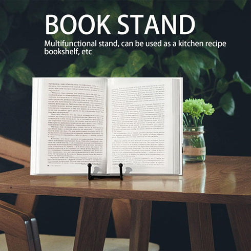 3 Pack 6 Inch Plate Stands, Metal Frame Holder for Book Display, Easels for Signs, Cookbook, Picture Stands