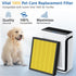 Vital 100S Pet Care Replacement Filter, 2 Pack, Compatible with LEVOIT Vital 100S Air Purifier (Yellow)