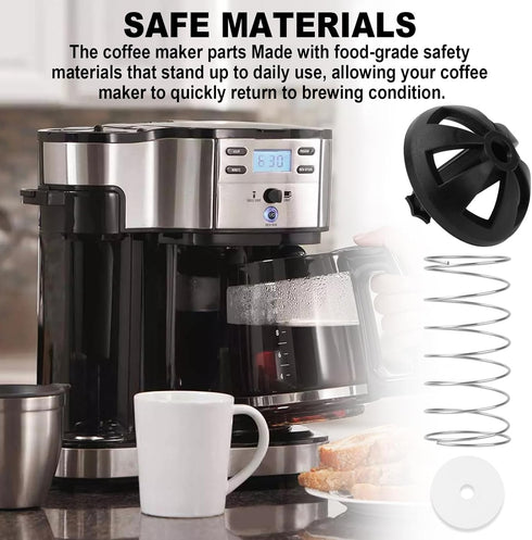 Coffee Maker Brew Basket Water Stop Valve Kit, 2 Sets for Hamilton Beach FlexBrew Coffee Makers Basket 990117900
