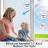 DUOFIRE Frosted Glass Window Film, Matte White Static Cling No Glue Anti-UV Sticker for Privacy Office Bathroom Living