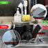 Gosmol Sponge holder for kitchen sink caddy accessories gadgets, dish soap brush holder for sink organizer, soap tray