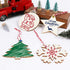 OurWarm 40PCS Wooden Christmas Ornaments - Unfinished Wood Slices for DIY Crafts and Hanging Decorations