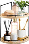 Alytree 2 Tier Bathroom Counter Organizer, Bathroom Counter Tray and Vanity Organizer, Wood