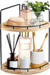 Alytree 2 Tier Bathroom Counter Organizer, Bathroom Counter Tray and Vanity Organizer, Wood