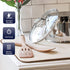 SINLAND Microfiber Dish Drying Mat - Super Absorbent Pad for Kitchen Counter, Large Size 16Inch X 18Inch, Beige 2 Pack