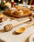 8Pcs Wooden Honey Dipper Sticks and Spoon - Wooden Spoon for Honey Sticks Spreading & Scooping Used in Kitchens