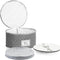 Gray China Storage Case for Salad Plates, 10" W x 6" H, Includes 12 Felt Separators, Stackable with Padded Interior
