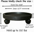 WanderingDonkey 2 Pack 9.8 Inch of Heavy Duty Plant Caddy with Wheels,Rolling Plant Stand Pot Trolley, Potted Flower