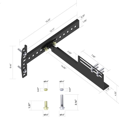 L300 Adjustable Base Headboard Brackets, Rock Solid Brackets for Adjustable Bed Base, Headboard Adapter Kit