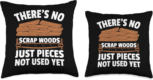 Woodworking Design Throw Pillow for Men and Women Woodworker Wood Tools