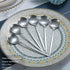 Teaspoons 6 Piece, 6.6'' Spoons Silverware, Stainless Steel Small Spoons, Tea Spoons for Home, Kitchen or Restaurant, Dishwasher Safe (Matt Silver-6.6 Inches)