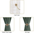 Magnetic Window Curtain Rope Holdbacks - 2 Pieces Simple Sunflower Decorative Knitted Cord Drapery Holder for Home
