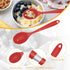 2 Pcs Silicone Nonstick Mixing Spoon, Heat Resistant Cooking Utensils for Kitchen Cooking and Baking