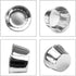EUSOAR Aluminum Foil Silver Cupcake Liners, 50Pcs Disposable Muffin Baking Cups, Ramekin Holders