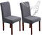 Waterproof Dining Chair Covers, Stretch Parsons Chair Slipcover for Dining Room Kitchen, Removable and Washable