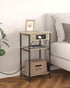 3 ET05205B Hzuaneri End Tables with Charging Station, Tier Side Table with Charging Station, End Table with USB Ports