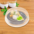 Set of 5 Microwave Plate Covers with Adjustable Steam Vents; Splatter Covers for Large & Small Food Plates