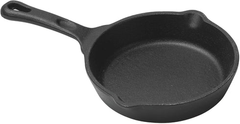 Winco 5" Commercial-Grade Cast Iron Skillet with Handle
