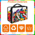 6 Pack Extra Large Toy Storage Bags, Waterproof PVC Organizing Bags with Zipper for Toys, Books, and Board Games