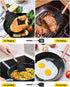 Pack of 2 Non-Stick Silicone Solid Turner Spatulas, High Heat Resistant BPA Free, Ideal for Cooking Fish, Eggs,