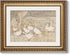 ARPEOTCY Vintage Gold Framed Wall Art, Nursery Duck Paintings, Aesthetic Canvas Picture