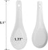 Yopay 24 Pack Soup Spoon Ceramic Asian Ramen Spoons, 5 Inch White Porcelain Spoons for Appetizer Wonton Dumpling Miso, White