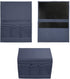 4 Surblue Bedside Caddy Pockets Bedside Storage Organizer for TV Remote Control Phone Glasses Magazine (Navy)